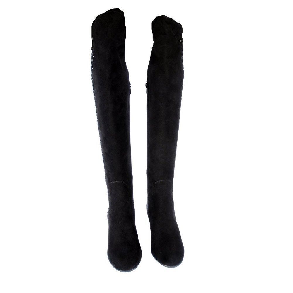 Le Pepe Suede Over the knee Boots side Leather - Picture 2 of 5